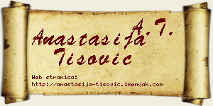 Anastasija Tišović vizit kartica